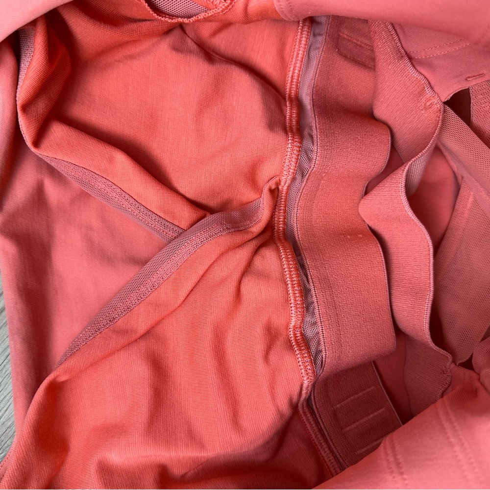 LULULEMON Rise & Fold coral criss cross mesh strap tank top size 6 - Picture 10 of 10